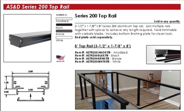 AS&D Series 200 Cable Railings