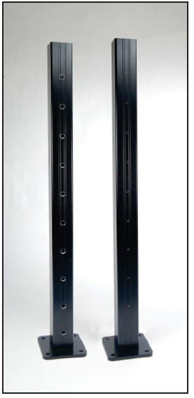 AS&D Aluminum Posts for Cable Rail - Black