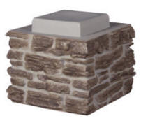 Faux Stone Stack Section